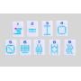 Custom Lilac Domino Acrylic Mahjong Set - Engraved, Anti-fade