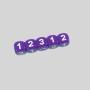 Colored D6 Dice - Manufacturers, Rounded Corners, 14mm, Board Game Set