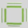 EASTOMMY ET-236001 Chinese Mahjong Set - Red Vinyl Tiles Game
