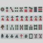 Chinese Mahjong Set - Blue & Green Tiles, Factory Supply