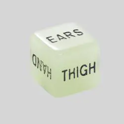 Romantic Naughty Dice Set - Glow in the Dark Love Dice
