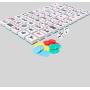 Luxury PU Leather Mahjong Game Set Travel Case Box YBS