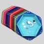 Hexagonal Dice Tray Storage Box - PU Leather Velvet