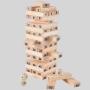 Colorful Wooden Tumble Tower Game Set – Dice & Penalty Cards