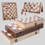 Custom Wooden 2-in-1 Magnetic Chess Set
