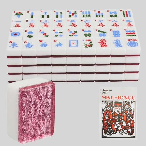 166 Pcs Mahjong Set - Acrylic Family Game, YUDA MJ13
