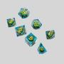 7pcs Resin Polyhedral Dice Set for RPG D&D Tabletop Games