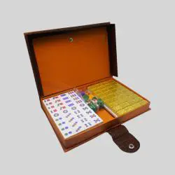 Crystal Mah-Jongg Set - 3 Dice, Travel Case, SMH