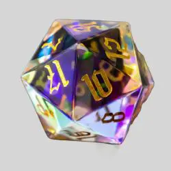 Rainbow Prism Dice Set - D&D RPG Dice