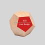 Custom DND Wooden Polyhedral Dice Set - Logo & Size Options