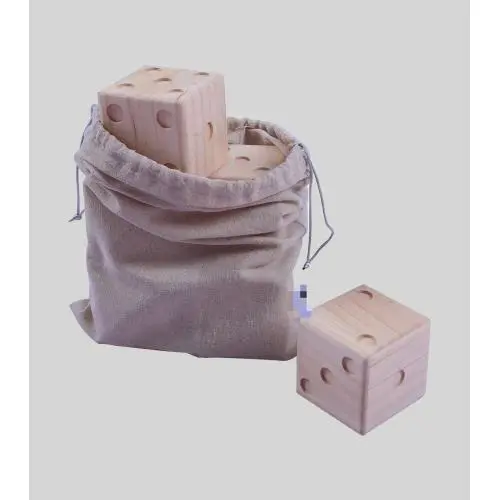 Giant Wooden Dice - Backyard Craft, Wall Signs, Decoration