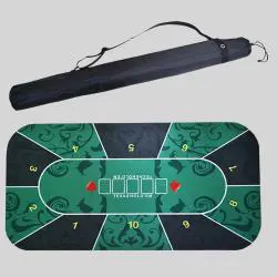 Poker Table Mat 180x90cm Texas Hold'Em Casino Game Mat