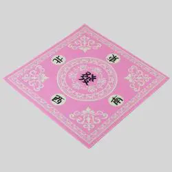 Mahjong Table Mat – 31.5” Pink Anti-Slip Mat