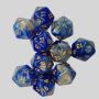 Two-Color Starry Sky D20 Dice Set - RPG Polyhedral Dice