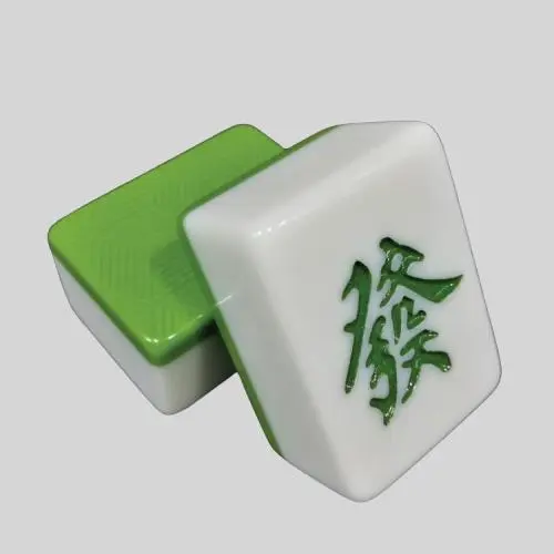 Custom Mahjong Tiles, Apollo Hand Set - Green Logo Custom Mahjong Tiles, Apollo Hand Set - Green Logo
