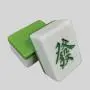 Custom Mahjong Tiles, Apollo Hand Set - Green Logo Custom Mahjong Tiles, Apollo Hand Set - Green Logo