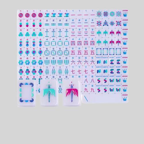 Custom Acrylic Mahjong Set - Monogram Casino Tiles