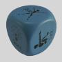 Custom Logo PU Foam Cube Dice - Yoga Workout Stress Ball