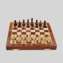 Magnetic Wooden Chess Set - Folding Travel Game for Adults Kids