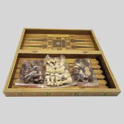 Custom Wooden Chess Set 3 in 1 Folding Board Game