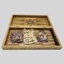 Custom Wooden Chess Set 3 in 1 Folding Board Game