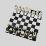 Luxury Gold Chess Set - Wooden Decorative Chessboard Game