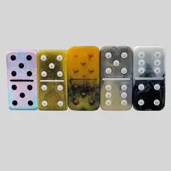 Custom Acrylic Dominoes - Special Effect Glitter