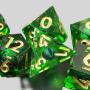Green Dragon Eye Resin Dice Set - D&D RPG Wholesale