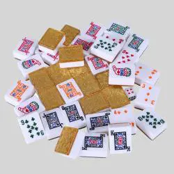 36mm Custom Acrylic Mahjong Set - Golden Poker Malaysia
