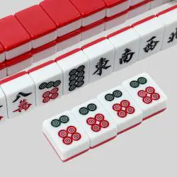 Chinese Mahjong Tiles Set - 144pcs, Custom Mold, 30mm