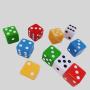 10mm DND Dice - White Black Square Corner Dice