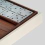 OJR Luxury Leather Domino Travel Game Set