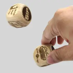 Custom Wooden Dice - Blank 6S Block for DIY Games