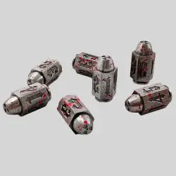 Antique Copper D&D Dice Set - 6 Pcs Polyhedral Dice