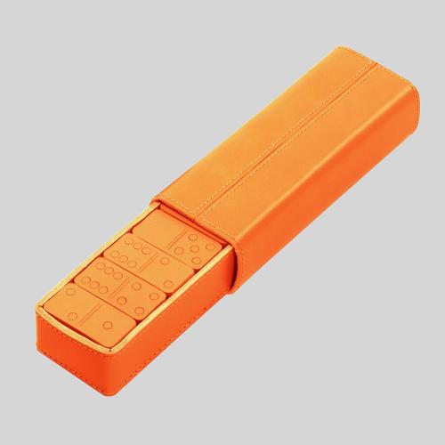 OJR Luxury Leather Domino Travel Game Set