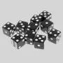 Acrylic White Dot D6 Dice - 16mm Right Angle for Games Acrylic White Dot D6 Dice - 16mm Right Angle for Games