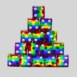 Custom Resin D6 Dice - YYMT Logo RPG Board Game Accessories