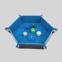Hexagonal Dice Tray - PU Velvet TCG DND Storage Box