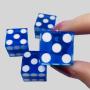 Acrylic D&D Dice Set - 5 Pieces Transparent Dice (Blue, Red, Yellow, Purple, Green)