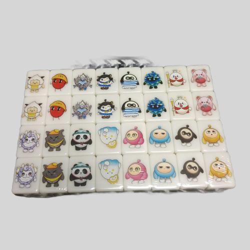 Customized Mahjong Game Set - Rectangle Resin, Cheap, Promotional