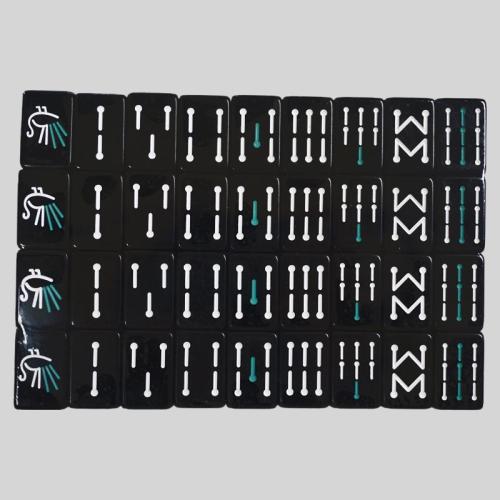 Portable Mahjong Tiles Set - 160pcs Acrylic Game