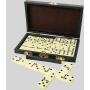 Educational Leather Dominoes Set - 28 Tiles for Kids