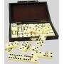 Educational Leather Dominoes Set - 28 Tiles for Kids