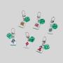 Mahjong Pendant Keychain DIY Handmade Bag Decoration