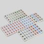 Two Tone Magnetic Mahjong Tiles Board Game Set