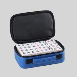 Travel Mini Mahjong Set with Leather Bag - Custom YBS Mahjong