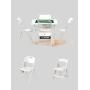 4 Player Folding Mahjong Poker Table with Cup Holders