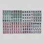Portable Mini Mahjong Set Acrylic Tiles Family Game Portable Mini Mahjong Set Acrylic Tiles Family Game