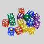 Dice Shape Tire Valve Caps - Universal ABS Dust Covers