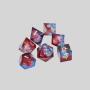 Liquid Core Dice Set - D4 D6 D8 D10 D12 D20 Resin Dice